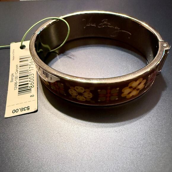 Vera Bradley Rare/Retired CANYON Brown & Silver Bracelet NWT - Picture 7 of 7